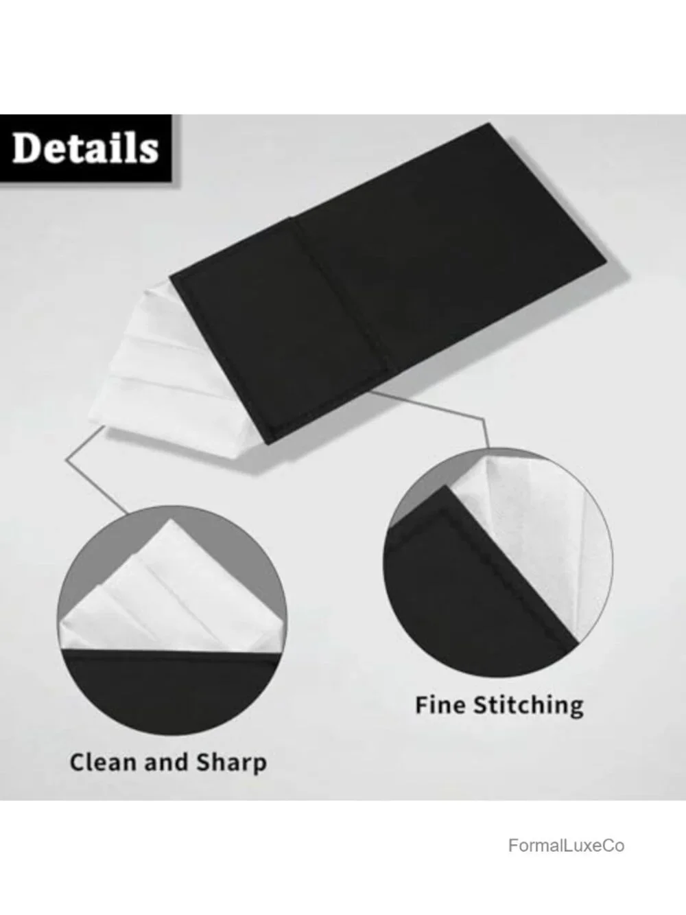 Prefolded Pocket Square Satin Polyester Suit Accessory Mens